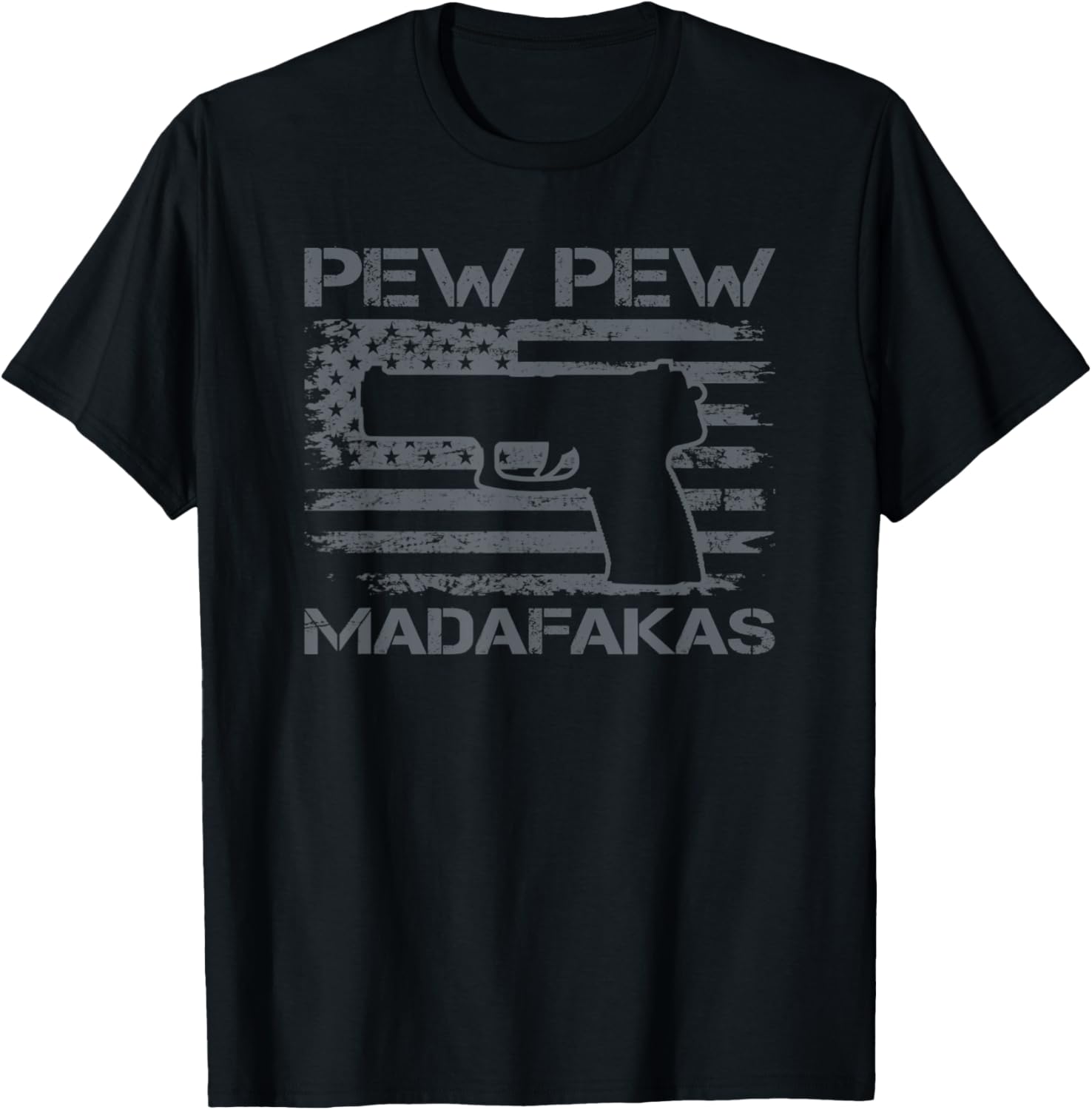 Pew Madafakas 9Mm 45 Pistol Ammo Usa Flag Funny Gun Women Men