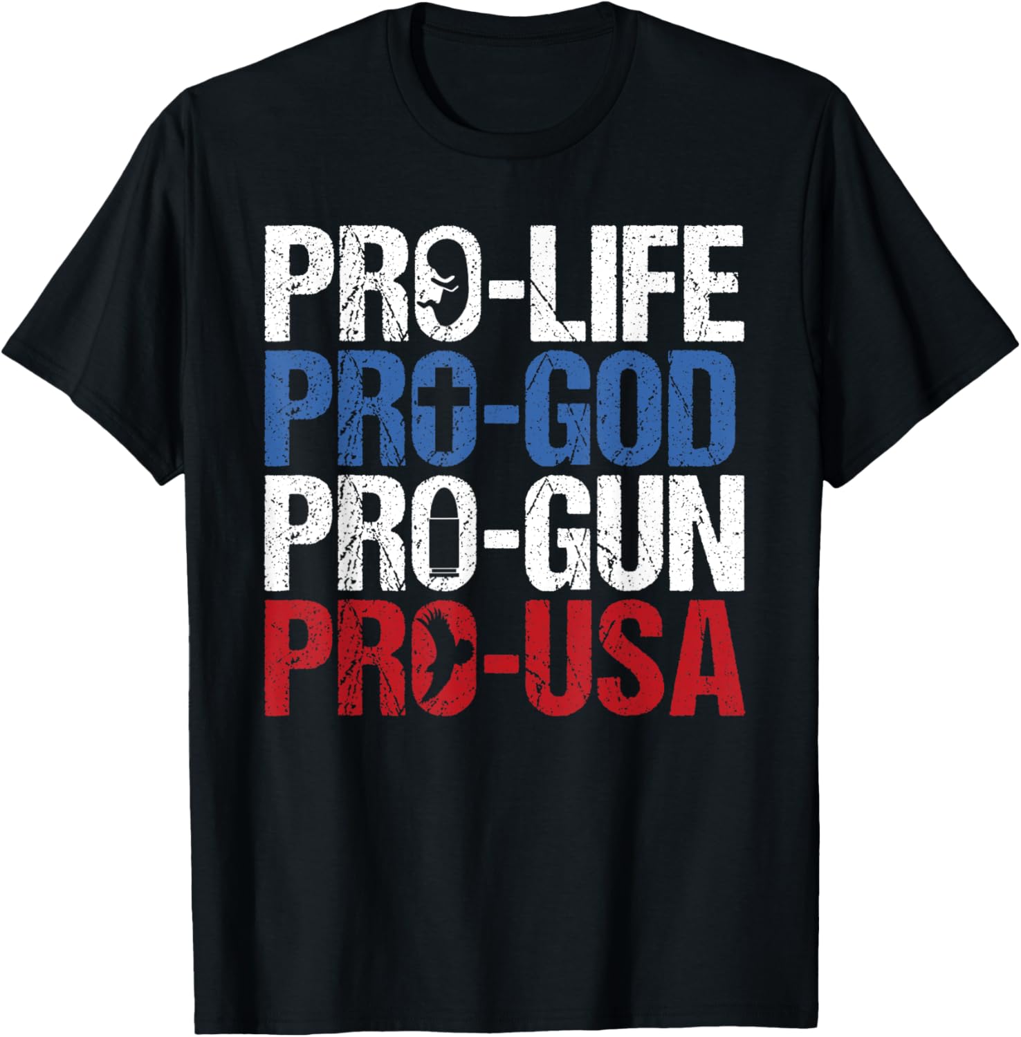 Pro Life God Gun Usa Conservative Republican Pro America