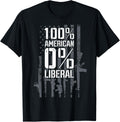 100 American 0 Liberal Funny Pro Guns Usa Gun Flag