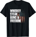 Whiskey Steak Guns Freedom Patriotic Flag Gift