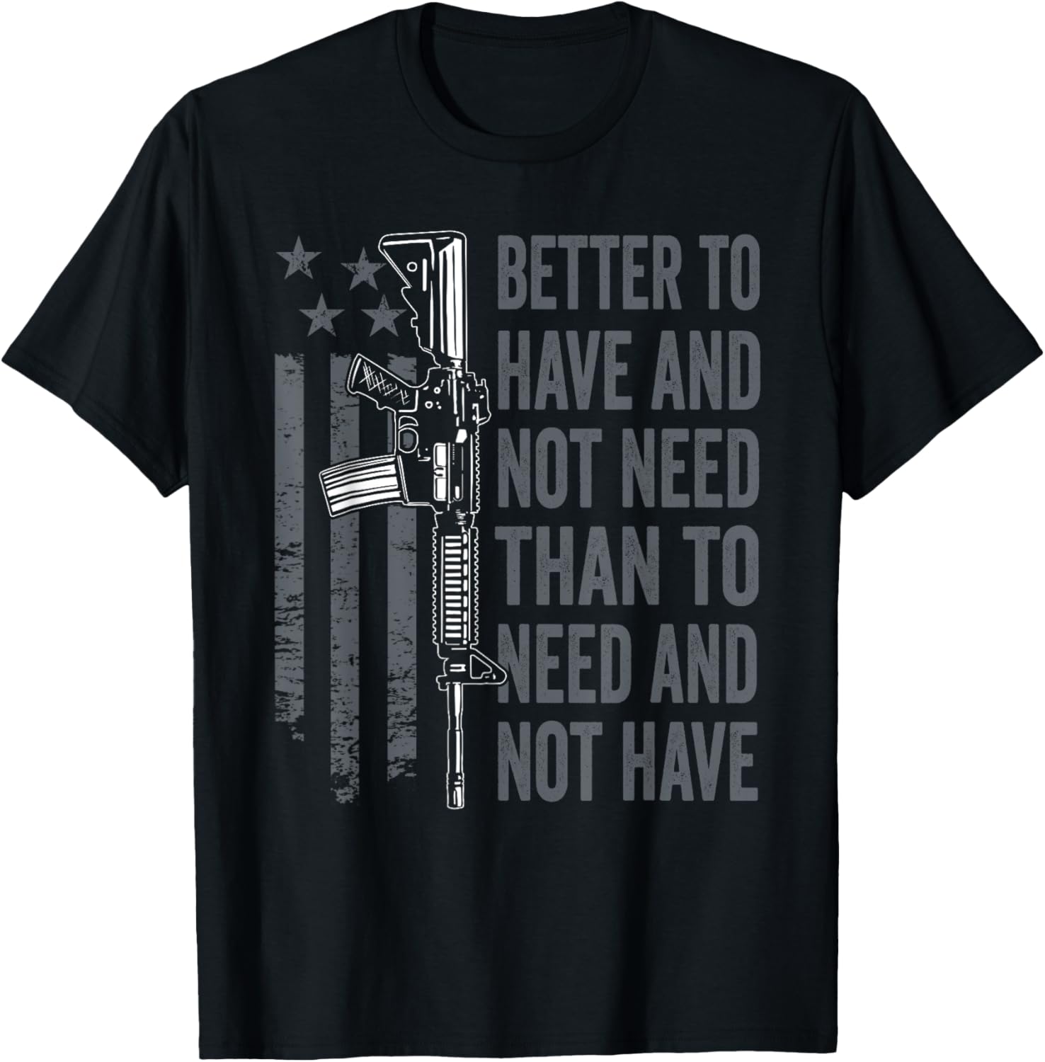 Better To Have Not Need Ar15 Gun Usa Funny Pro Gun