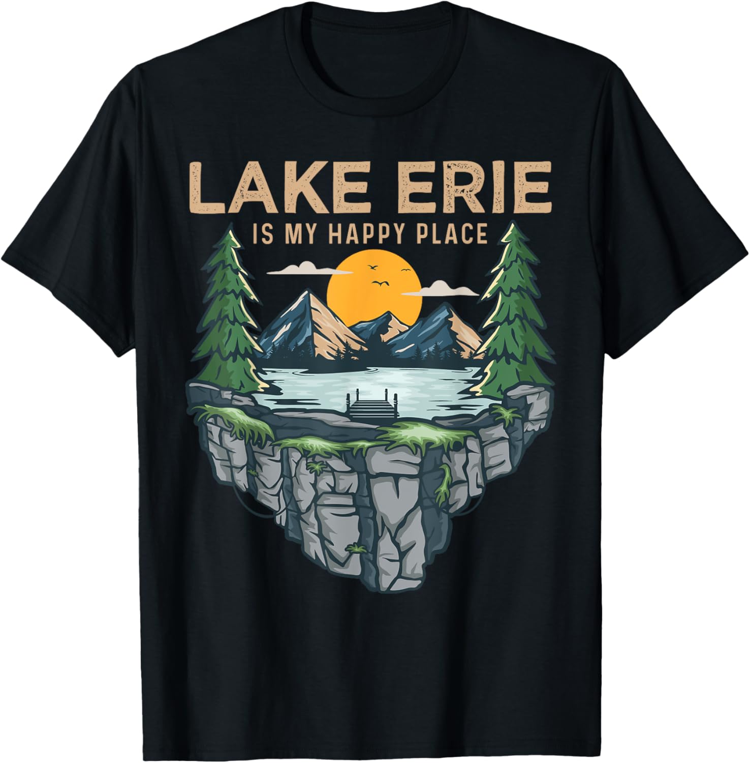 Fishing Boating Camping - My Happy Place Lake Erie