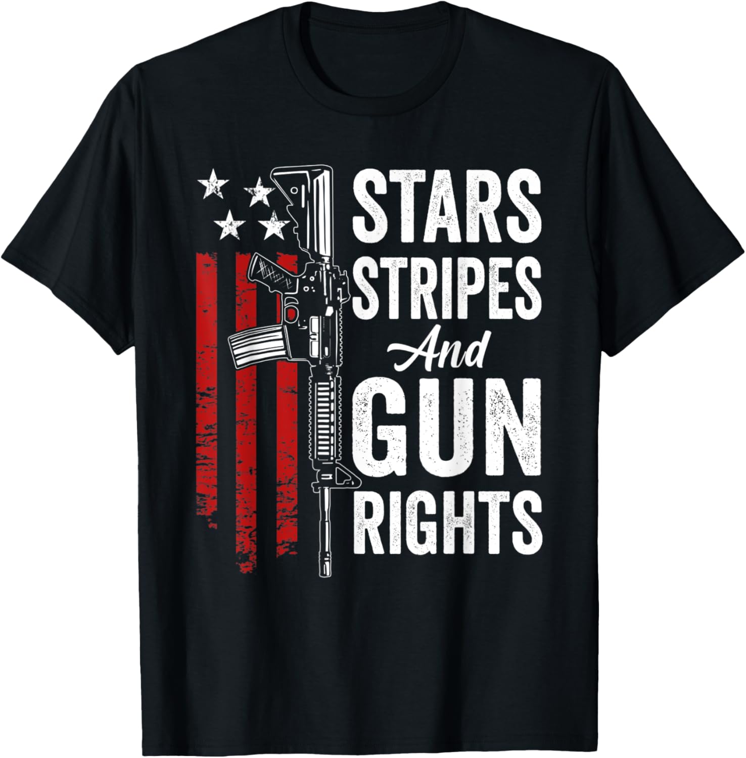 Stars Stripes Gun Rights Ar15 Patriotic Usa Pro Gun T Shirt Women