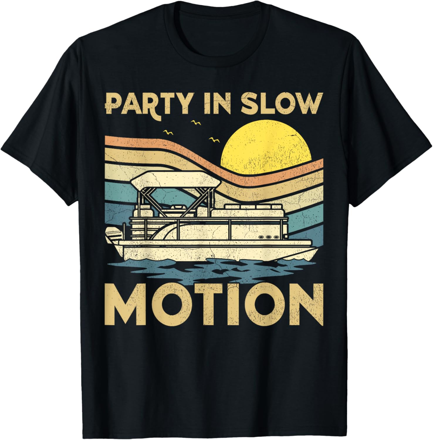 Vintage Sunset Boat Party In Slow Motion Boating