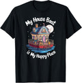 My House Boat Is My Happy Place Whimsical Design