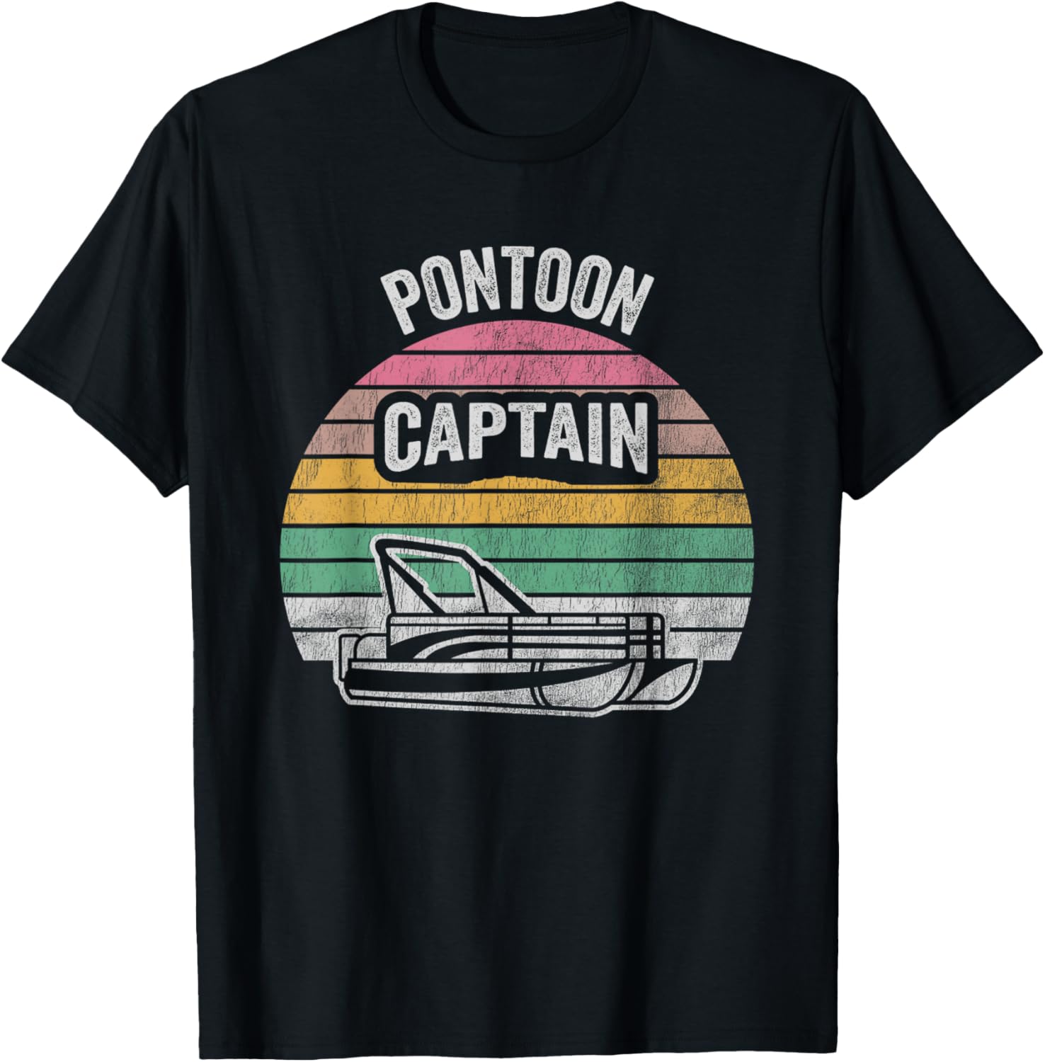 Pontoon Captain Retro Vintage Boating