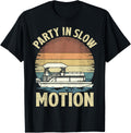 Vintage Pontoon Captain Boat Party In Slow Motion