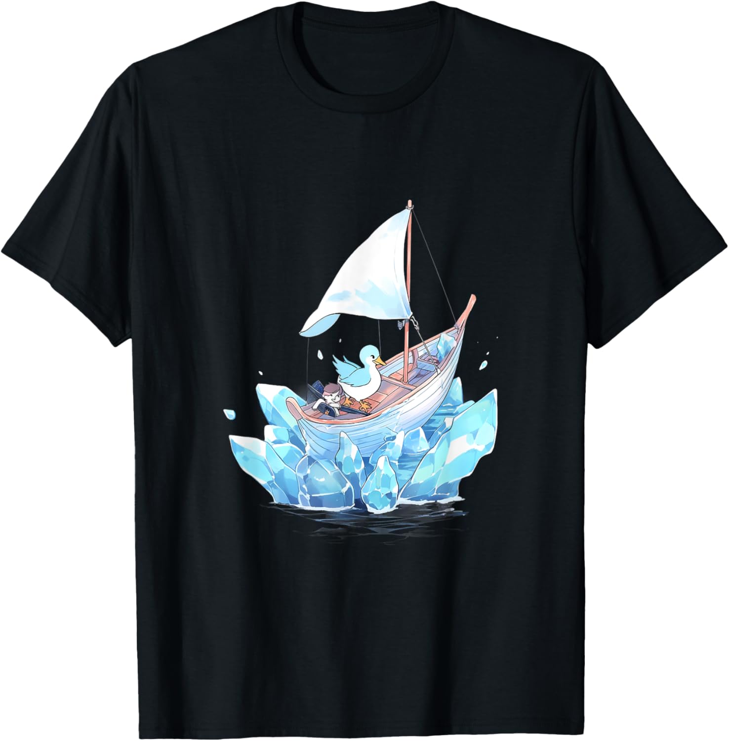 Ice Sailing Duck Ice Sailor Ice Boating Yachting