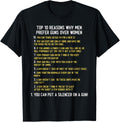 Top 10 Reasons Why Men Prefer Guns Over Women Shirt Funny