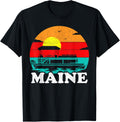Pontoon Boat Vintage Pontooning Boating Lake Maine