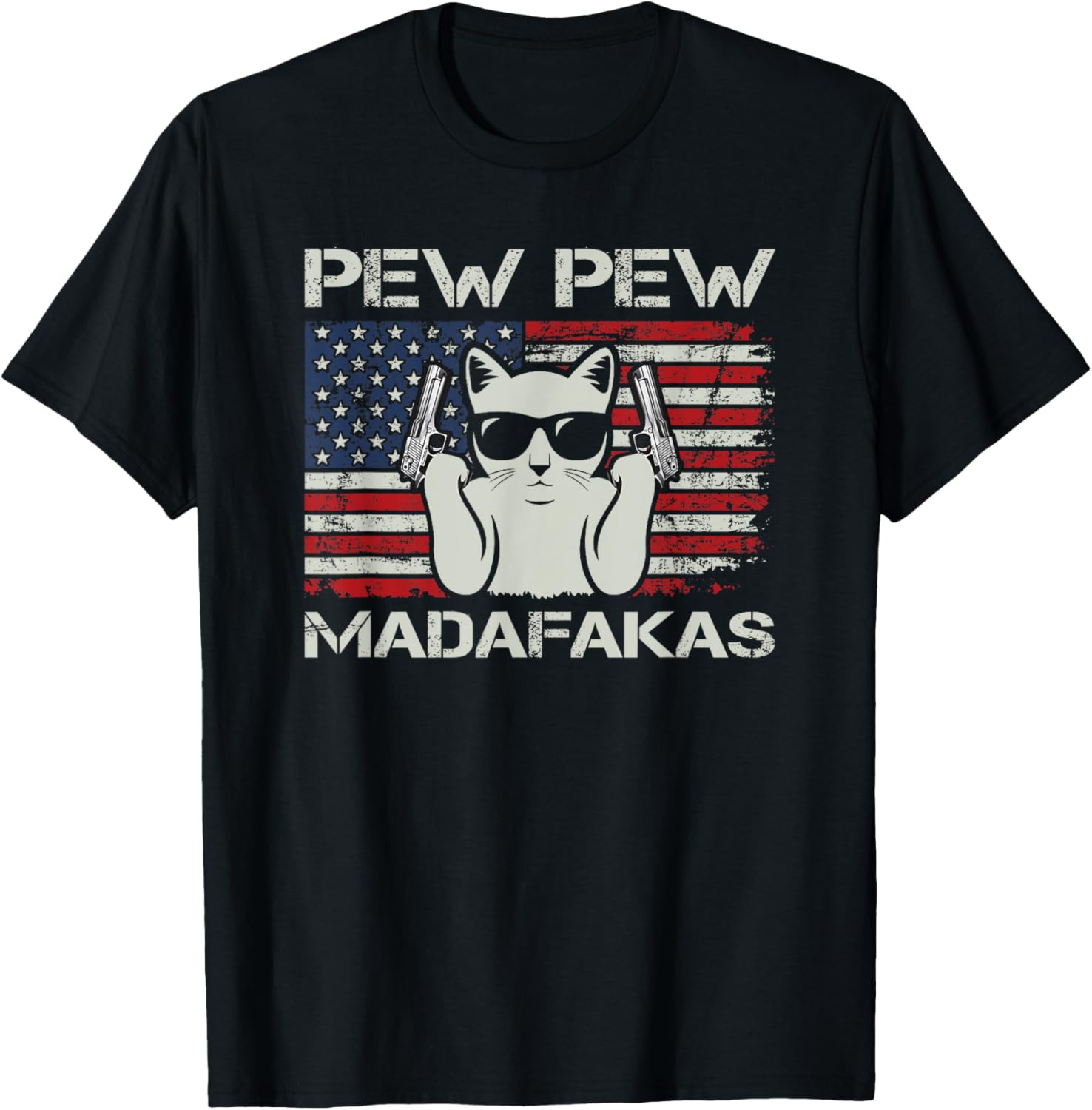 Pew Madafakas Vintage Cats Usa Funny Crazy Cat Lovers