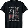 Enough Stop Gun Violence Us Flag Vintage No Gun Awareness