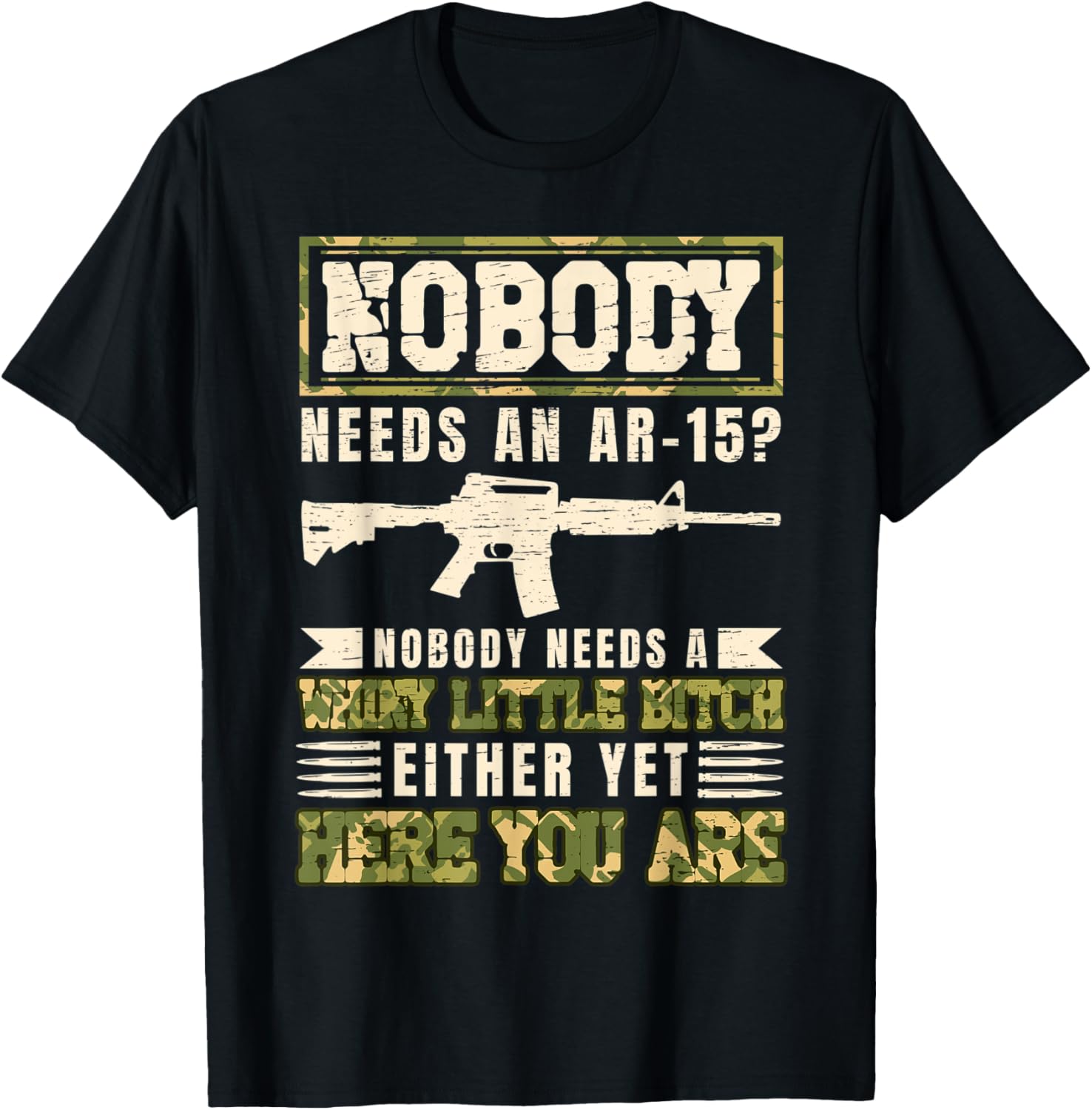 Veteran I Military Camo Ar15 Gun Bullet Soldier