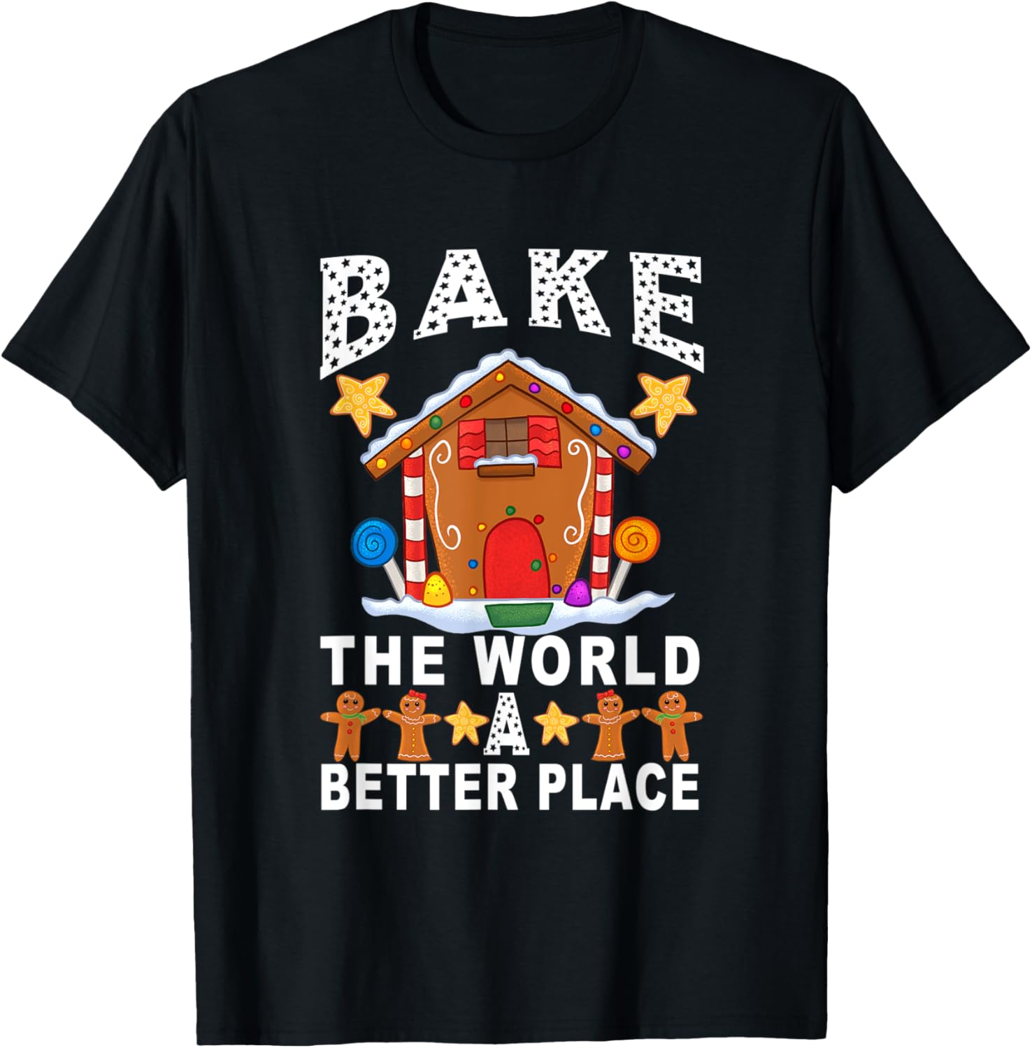 Bake The World A Better Place Gingerbread Xmas Baking Gift