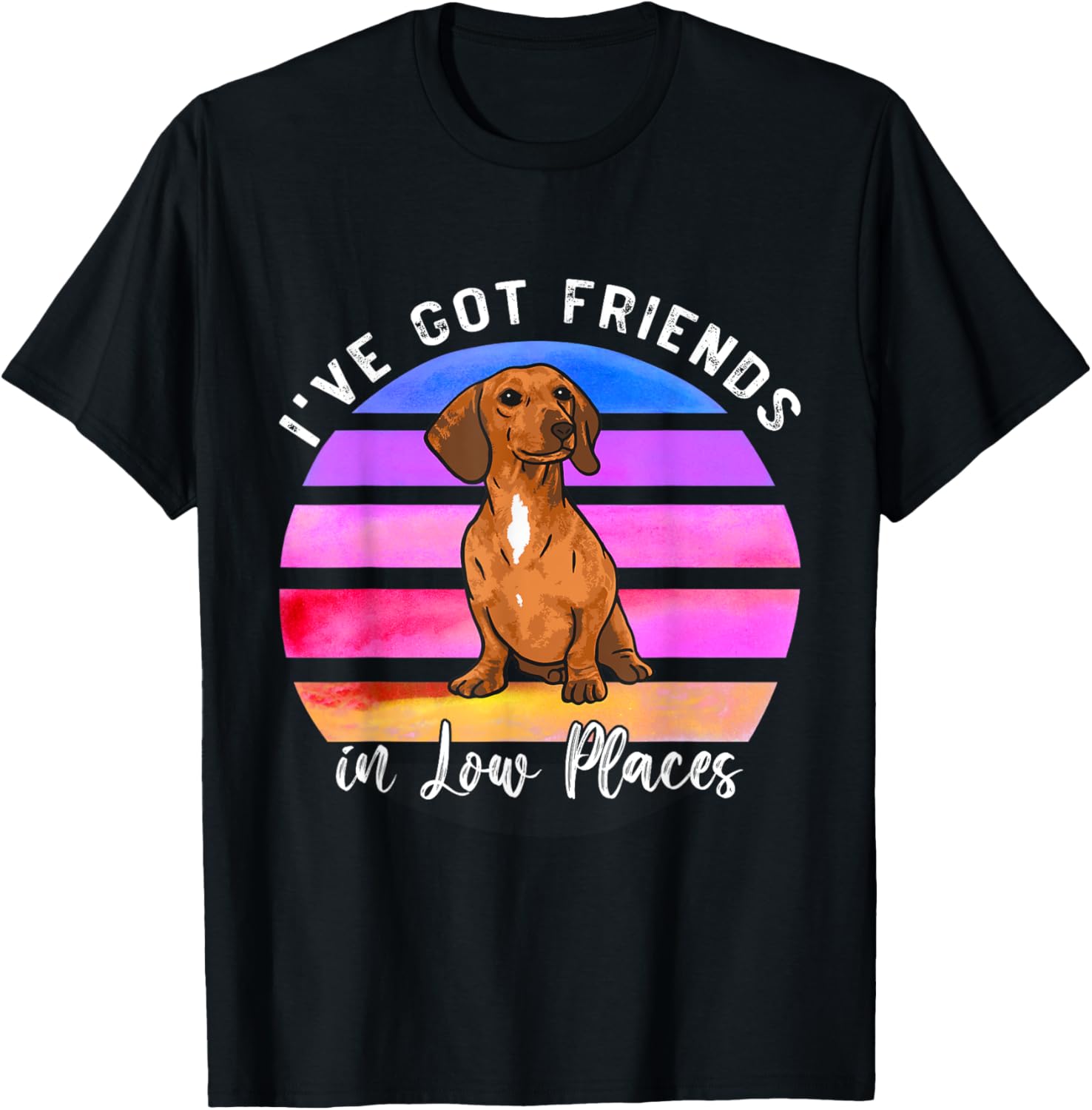 I've Got Friends In Low Places Dachshund Dog Men Women Kids