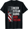 Beer Steak Guns Freedom Drinking Bbq Ar15 Gun Usa Flag