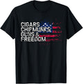 Cigars Chipmunks Guns Freedom T Shirt Chipmunk