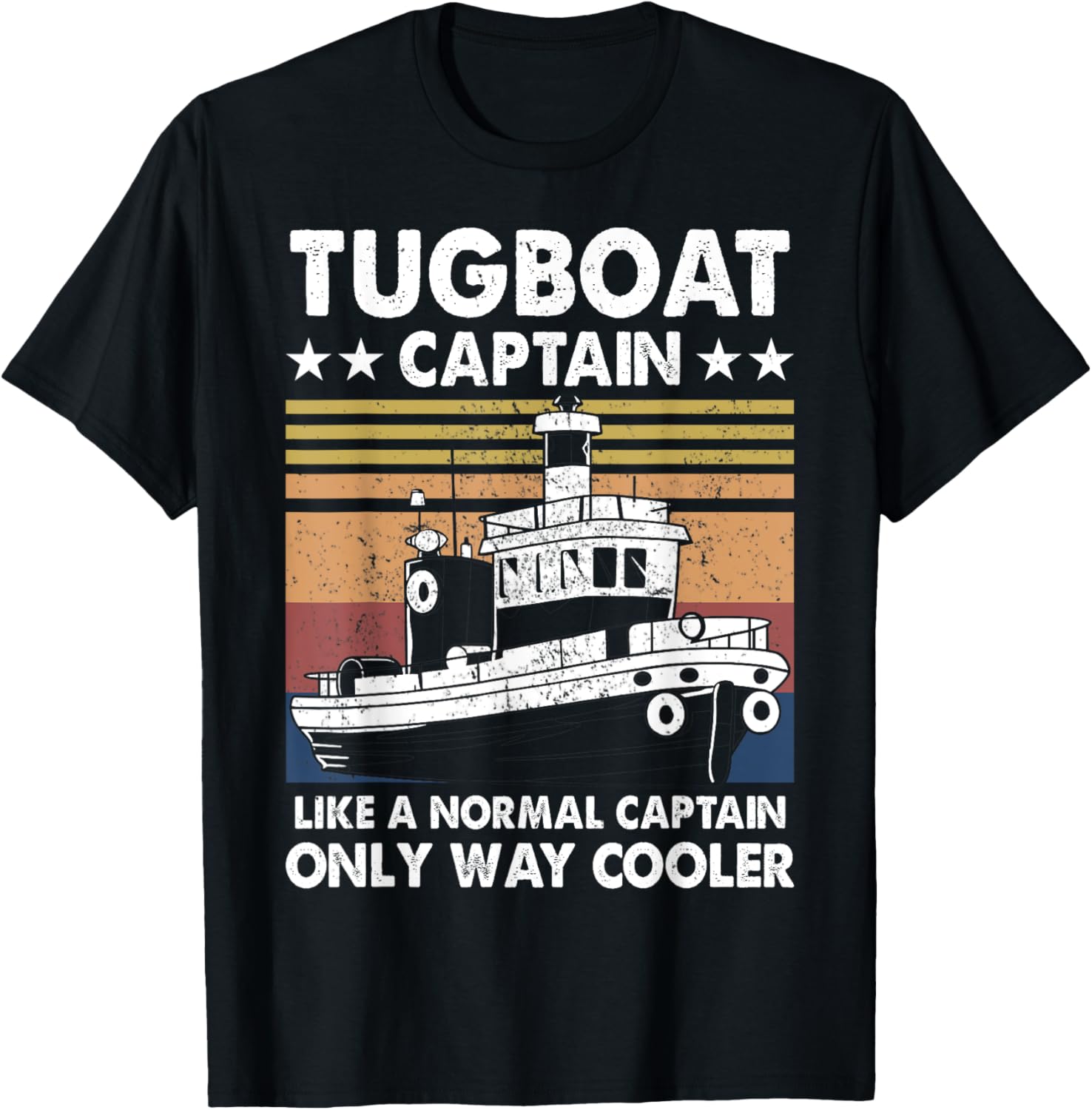 Tugboat Captain Retro Vintage Vessels Ship Tug Boat