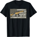 Distressed Usa Rifle Flag American Gun Owner Gun