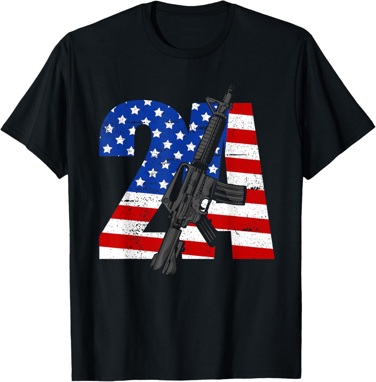 2A Second Amendment Flag Usa American Pro Gun Rights Ar 15