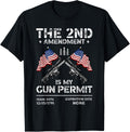 2Nd Amendment Is My Gun Permit Ar15 American Flag