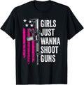 Girls Just Wanna Shoot Guns Funny Womens Gun Owner Usa