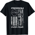 Freedom Over Fear Pro Gun Usa Flag 2Nd Amendment Patriotic