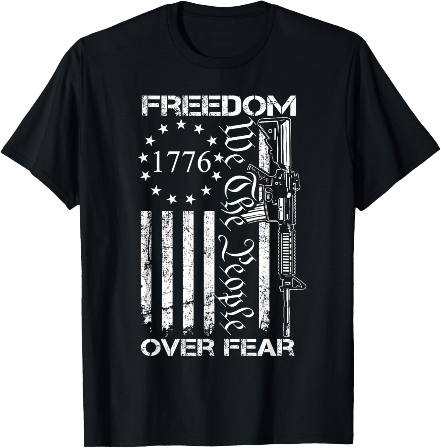 Freedom Over Fear Pro Gun Usa Flag 2Nd Amendment Patriotic