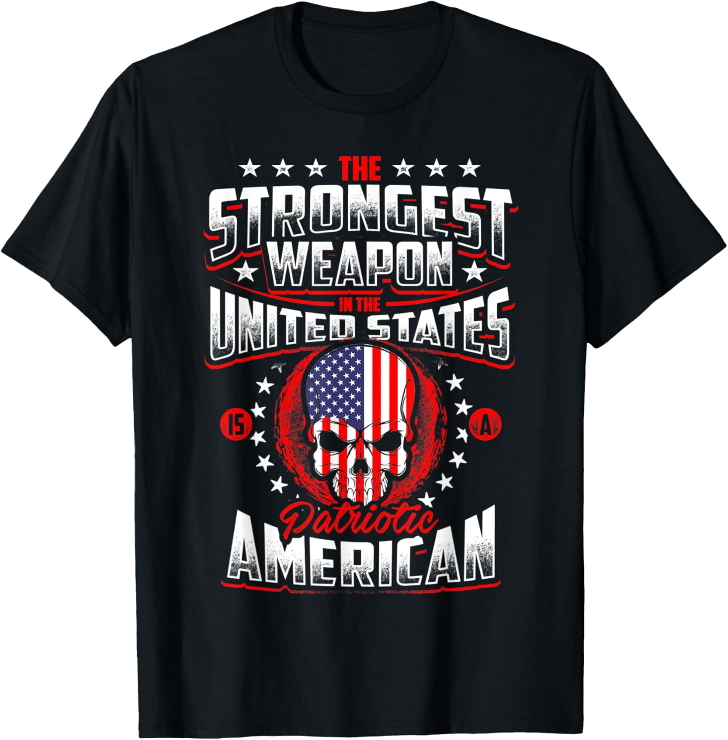 Strongest Weapon Funny Skull 2Nd Amendment Gun Rights