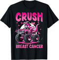 Crush Breast Cancer Awareness Monster Truck Toddler Boy Kids