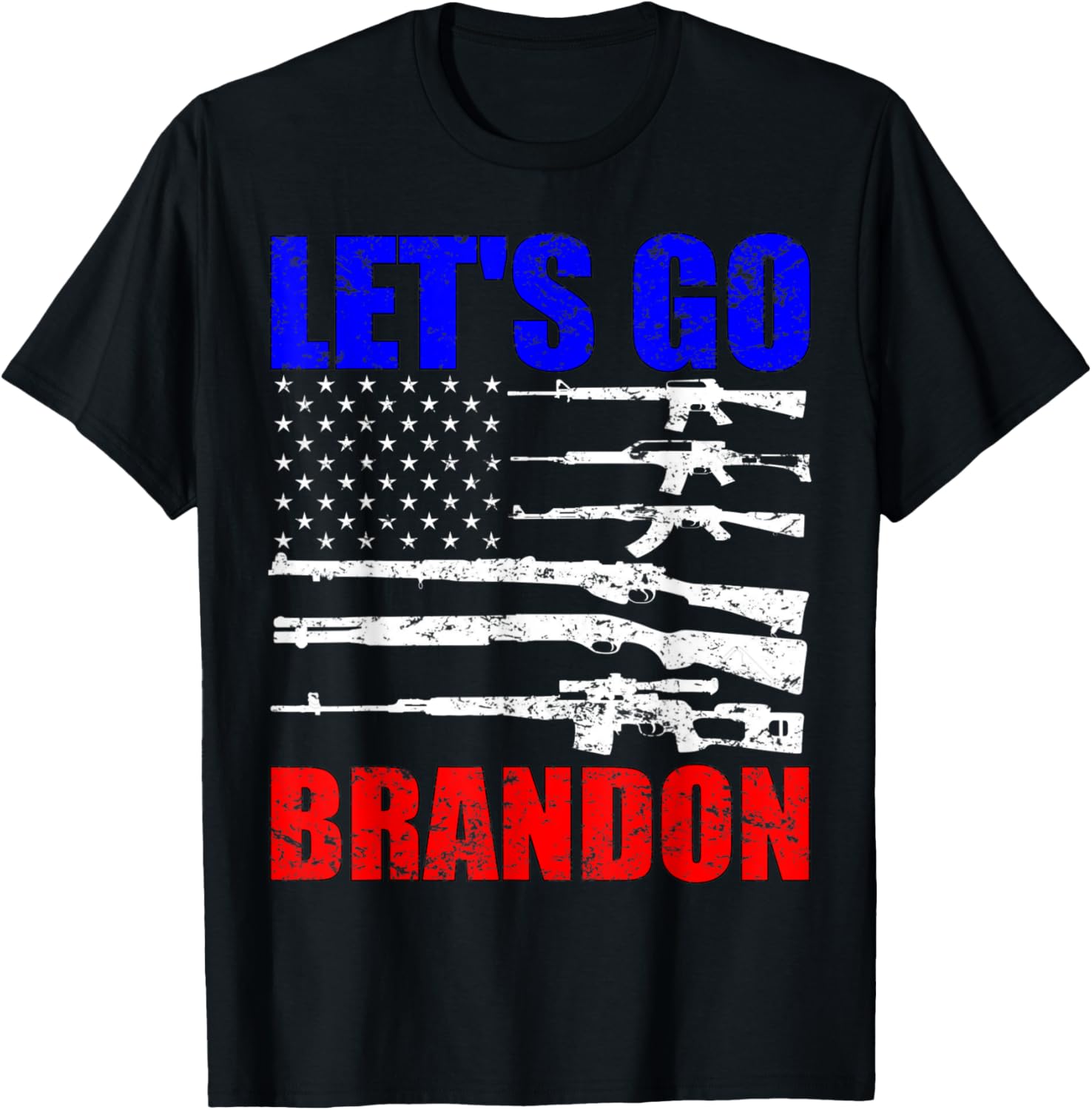 Lets Go Brandon Gun Flag Anti Liberal T Shirt