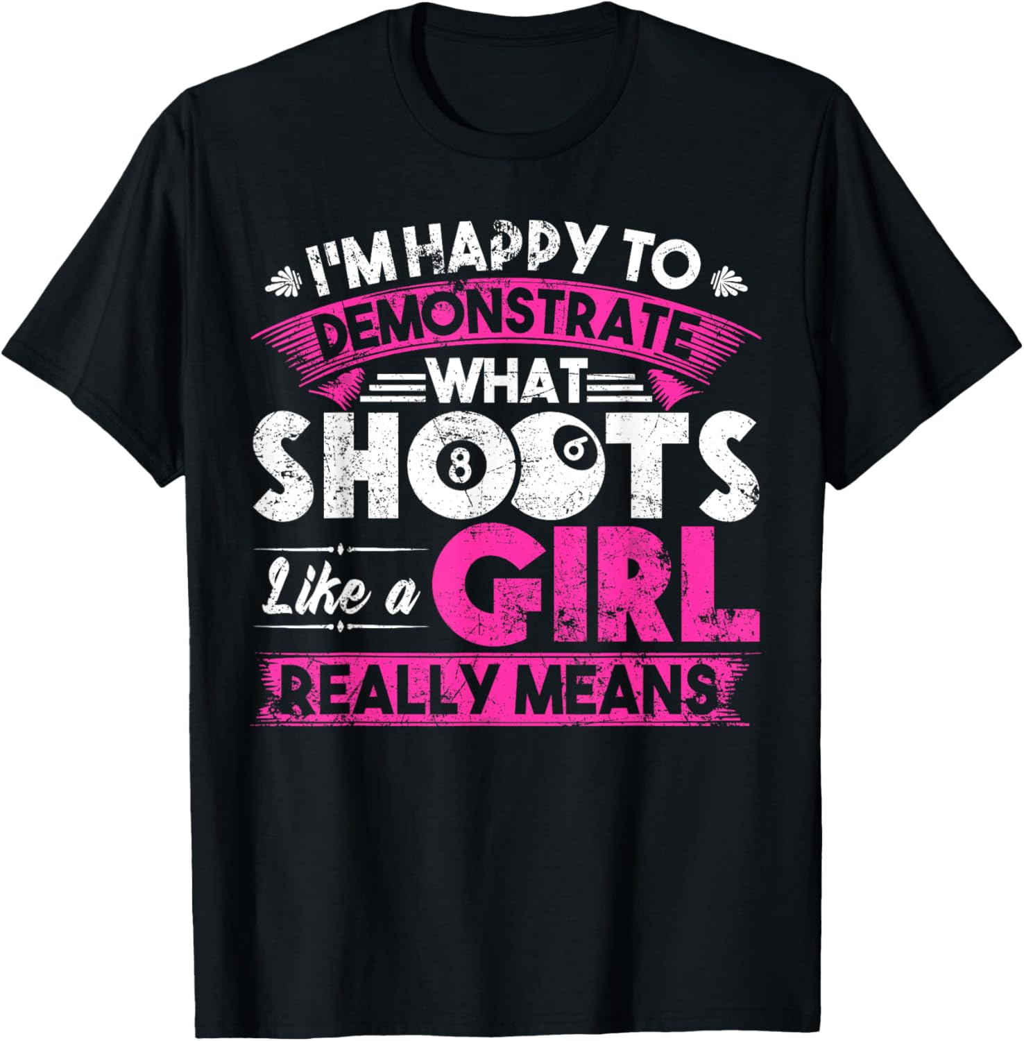 Cute Billiards Women Shirt Funny Gift for Girl Pool Player