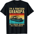 Pontoon Grandpa Retro Vintage Design Boating Captain
