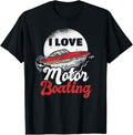 I Love Motor Boating Motorboat Boat Captain Adult