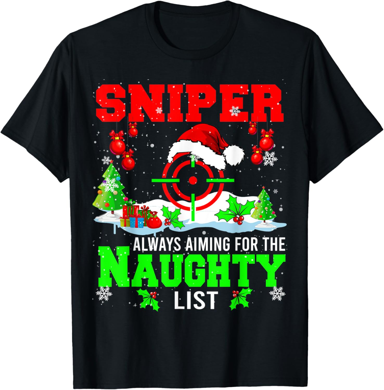 Sniper Always Aiming List Christmas Santa Long Range Gun