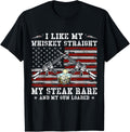 Vintage Patriotic Whiskey Steak Guns Freedom Whiskey Lover