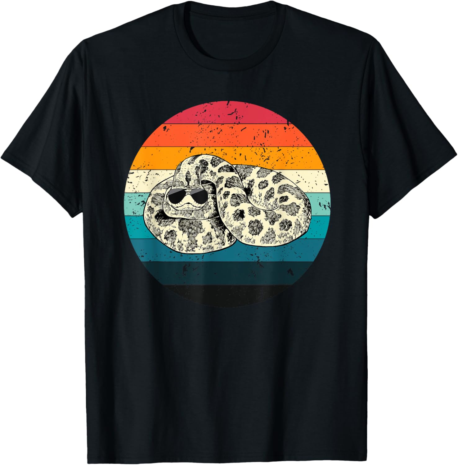 Retro Vintage Hognose Snake With Sunglasses Herpetology
