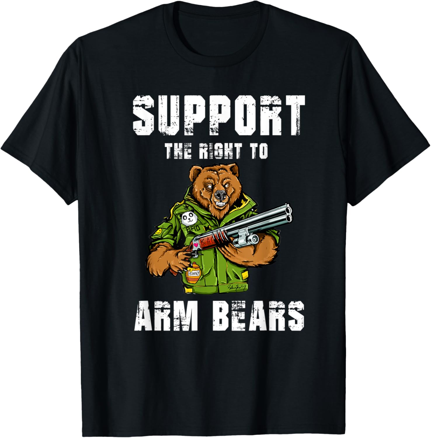 Funny Arm Bears Second Amendment Gun Support Right