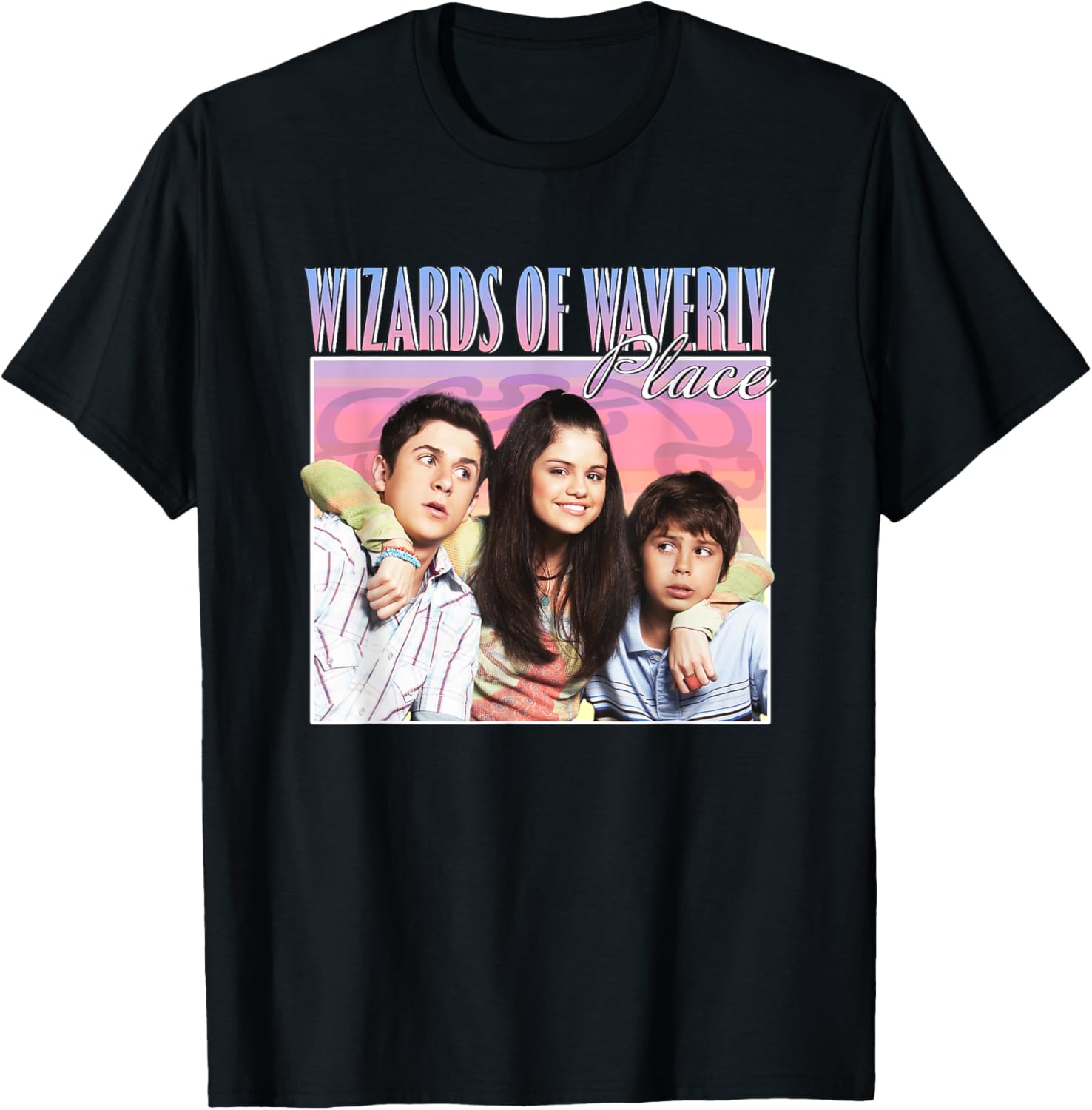 Disney Wizards of Waverly Place Russo Siblings Retro Poster
