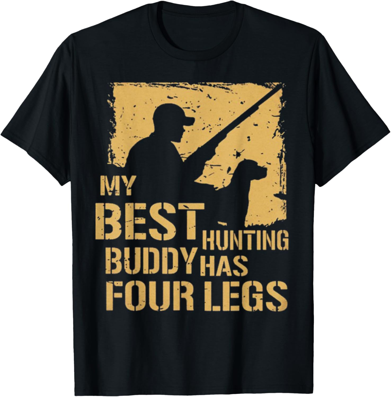 Hunting Dog Lover Hunter Puppy Best Buddy Deer Gun Bow T Shirt