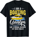 Mens Pontoon Boat Papa Fathers Day Funny Captain