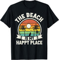 The beach is my happy place beach trip Retro Summer Vacation Men Women Kids