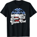 Funny Suns Out Guns Out 4Th Of July Usa American Flag Beach