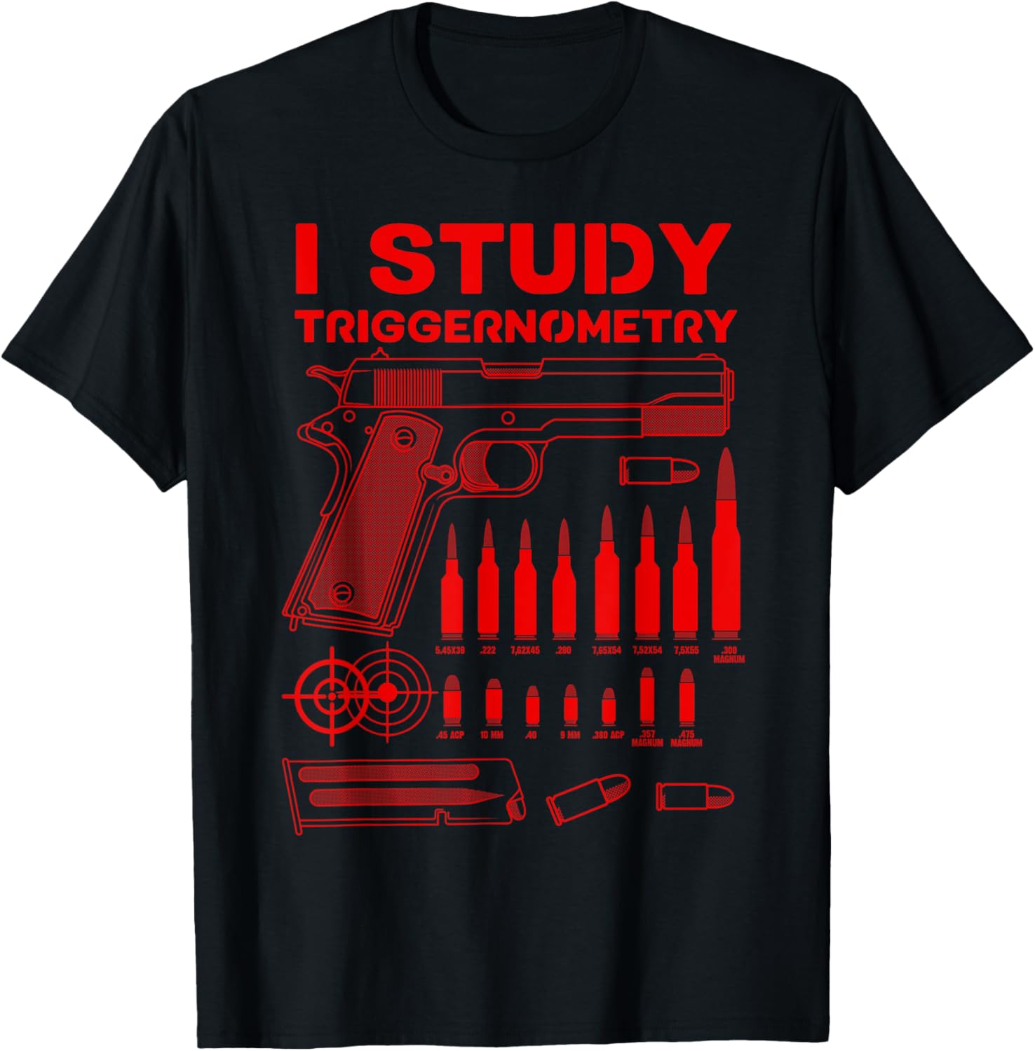 Funny I Study Triggernometry Men Women Gun Lovers