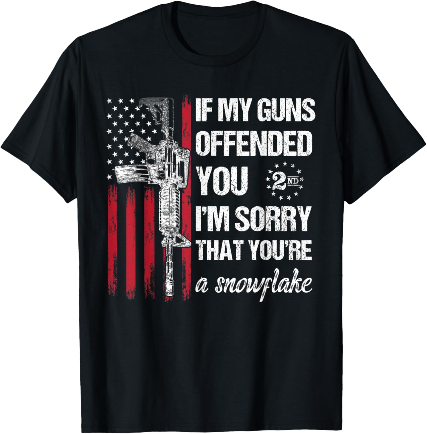 If My Guns Offend You Im Sorry Funny Ar15 Gun Rights Flag