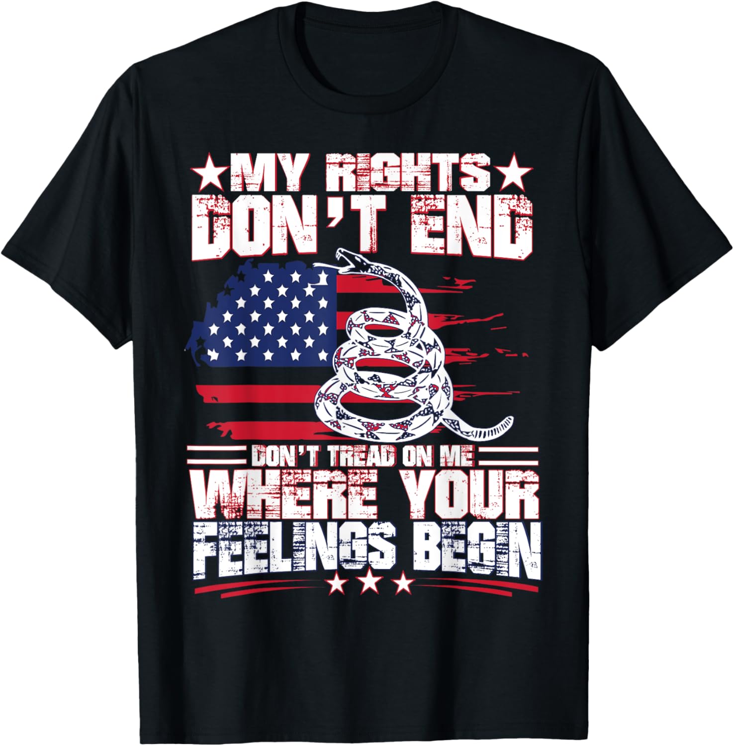My Rights Dont End Where Your Feelings Begin Gun T Shirt
