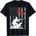 Hunting Usa Flag Patriotic Us Flag Gun Hunter Duck