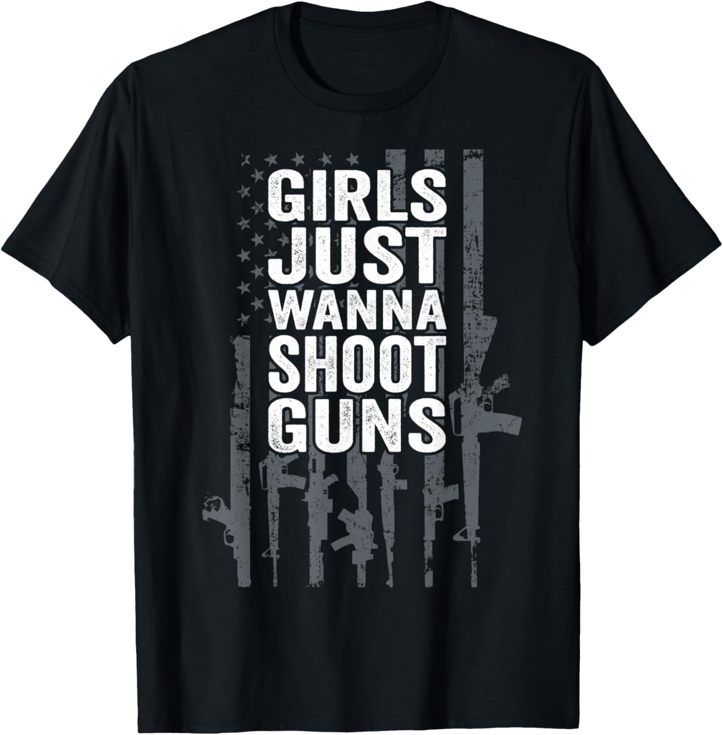 Girls Just Wanna Shoot Guns Funny Womens Gun Owner