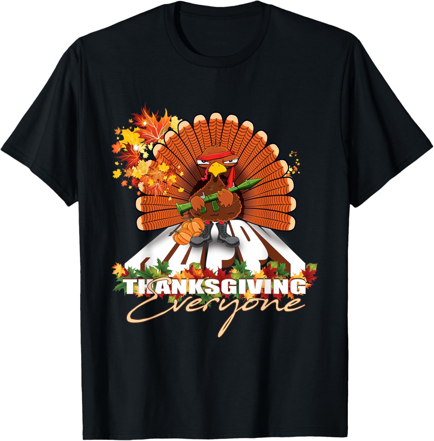 Funny Thanksgiving Turkey Gun T Shirts Gift