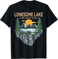 Fishing Boating Camping - My Happy Place Lonesome Lake